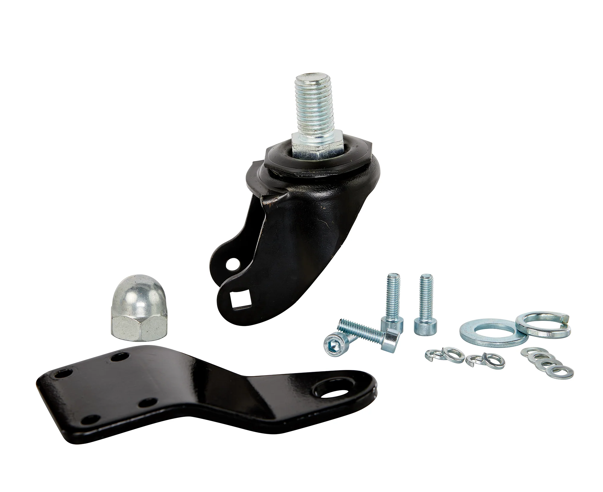 Front Caster Set w/Bracket for Crazy Cart DLX (Deluxe) - Image 3