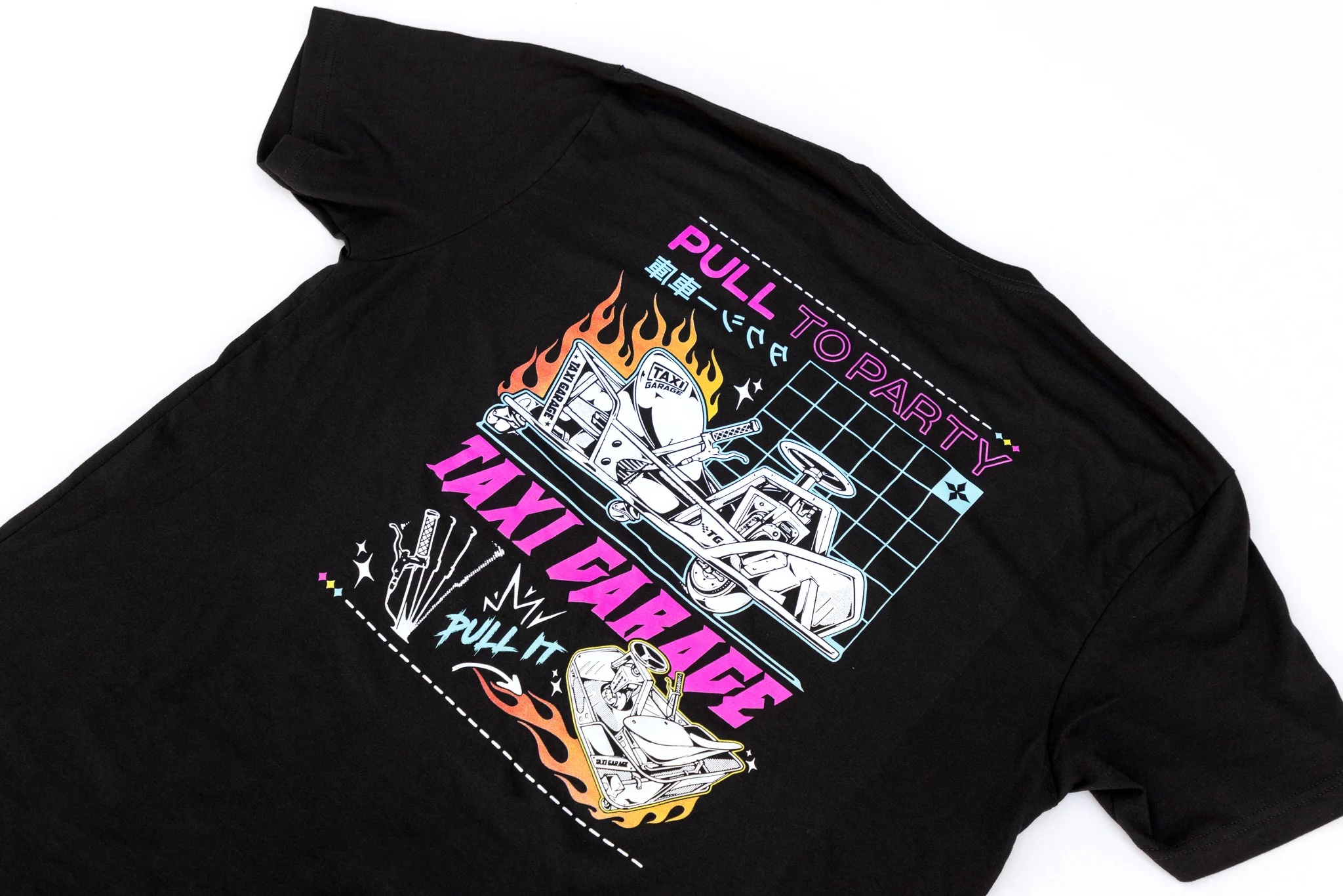 Taxi Garage "Pull to Party" T-Shirt - Image 3